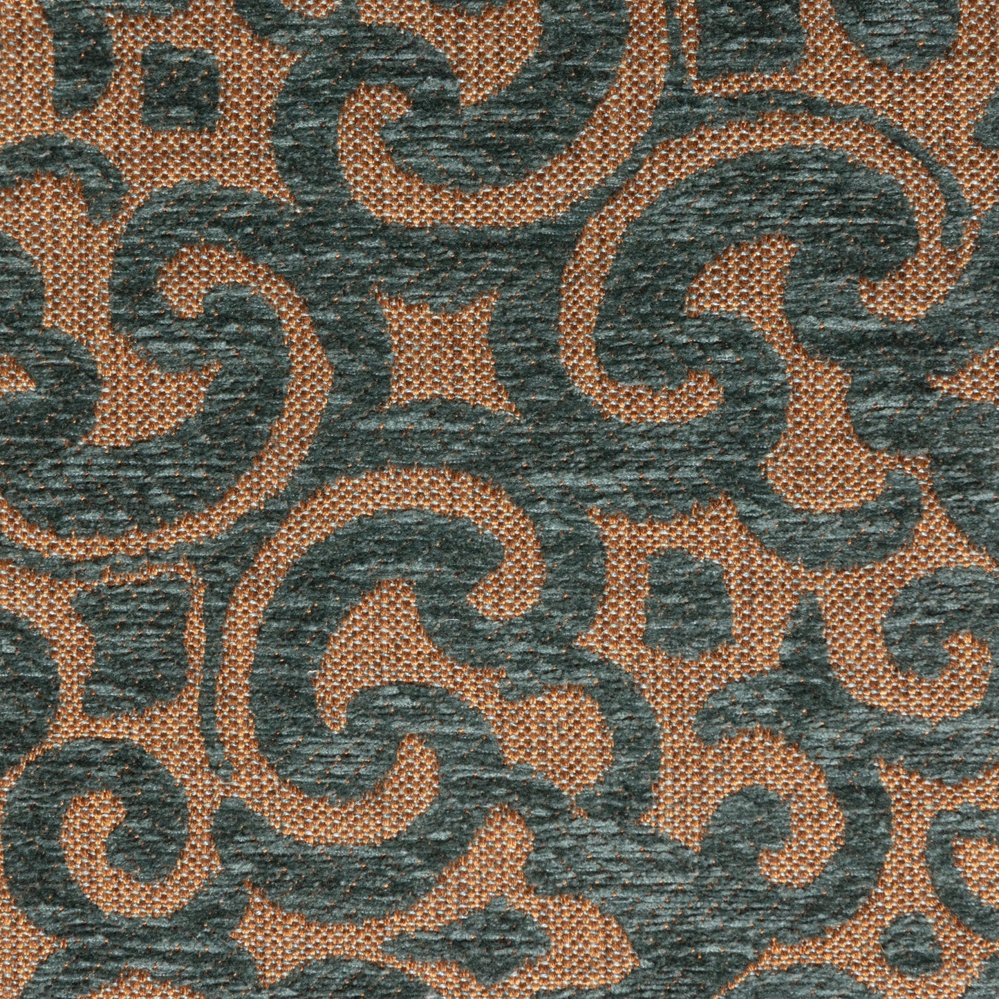#073 GREEN AND BROWN JACQUARD